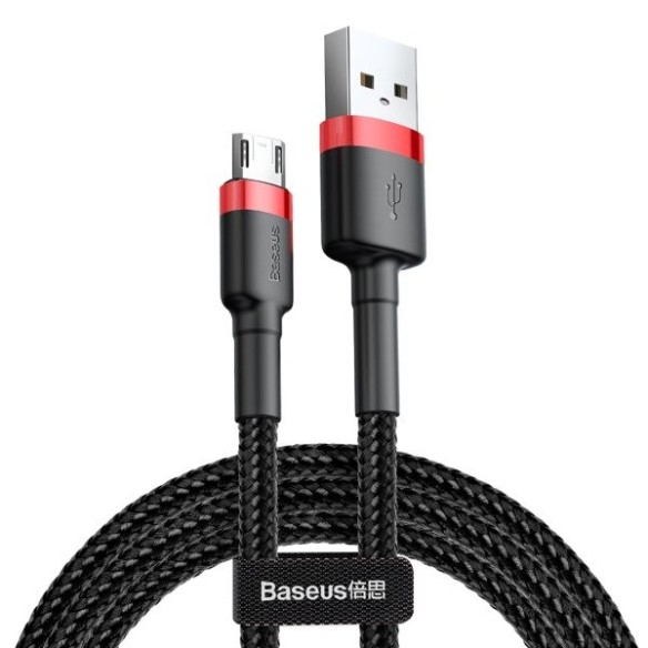 Baseus Cafule Cable | Nylonowy kabel przewód USB - Micro USB dwustronny 1.5A 2M 
