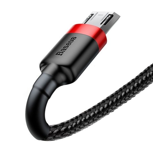 Baseus Cafule Cable | Nylonowy kabel przewód USB - Micro USB dwustronny 1.5A 2M 