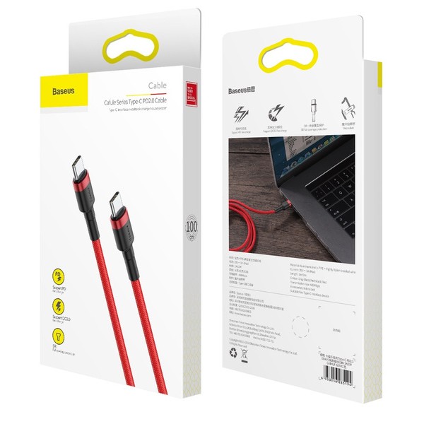 Baseus Cafule 60W | Kabel USB-C Type-C Power Delivery Quick Charge 3.0 60W 1m
