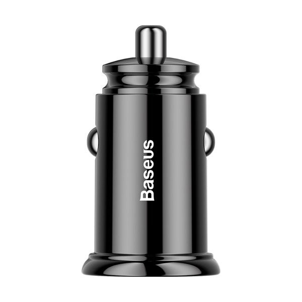 Baseus Circular Plastic | Ładowarka samochodowa USB-A Type-C USB-C PD 30W QC 3.0 SCP 5A