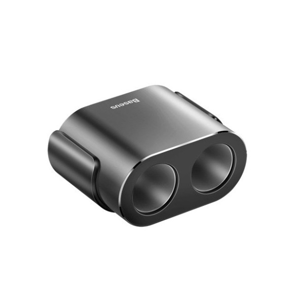 Baseus High Efficiency | Ładowarka samochodowa 2x USB + rozgałęźnik 2x gniazdo zapalniczki 80W