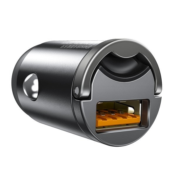 Baseus Tiny Star | Mini ładowarka samochodowa USB Quick Charge 3.0 Huawei Super Charge 5A 30W