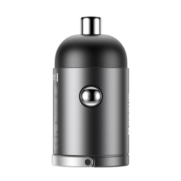 Baseus Tiny Star | Mini ładowarka samochodowa USB Quick Charge 3.0 Huawei Super Charge 5A 30W