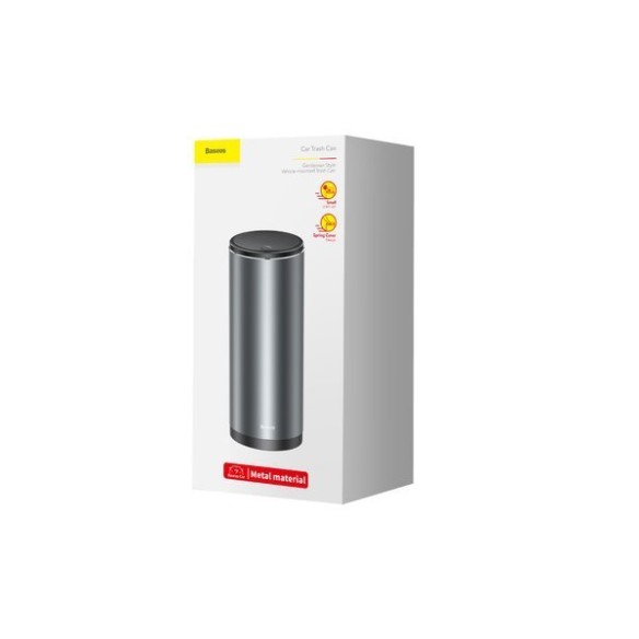 Baseus Gentleman Style | Kompaktowy kosz na śmieci samochodowy 500ml organizer + worki