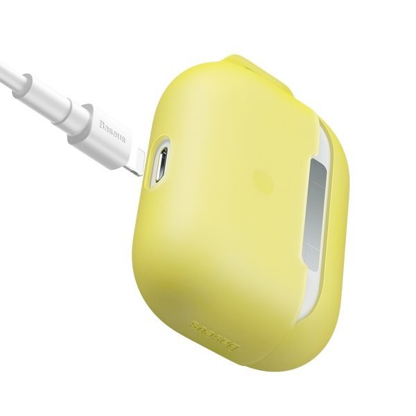 Baseus Let''s go | Silikonowa obudowa etui case do Apple Air Pods | żółty