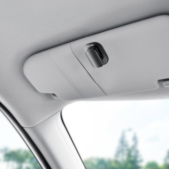 Baseus Platinum Vehicle | Klips wieszak uchwyt samochodowy na okulary dokumenty 