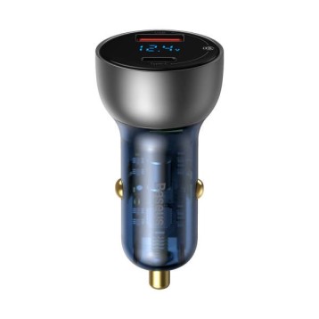 Baseus Particular | Ładowarka samochodowa 65W Quick Charge 4.0+ Power Delivery 3.0 Huawei SCP 5A 2xUSB 