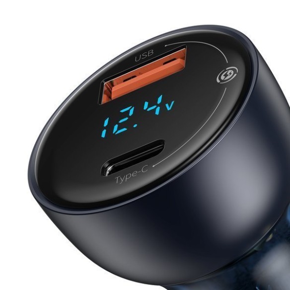 Baseus Particular | Zestaw Ładowarka samochodowa 65W QC 4.0+ PD 3.0 Huawei SCP 5A + kabel USB-C 