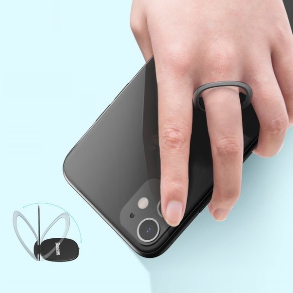 Baseus Invisible | Uchwyt, podstawka, ring do telefonu na palec, adapter magnetyczny 3w1
