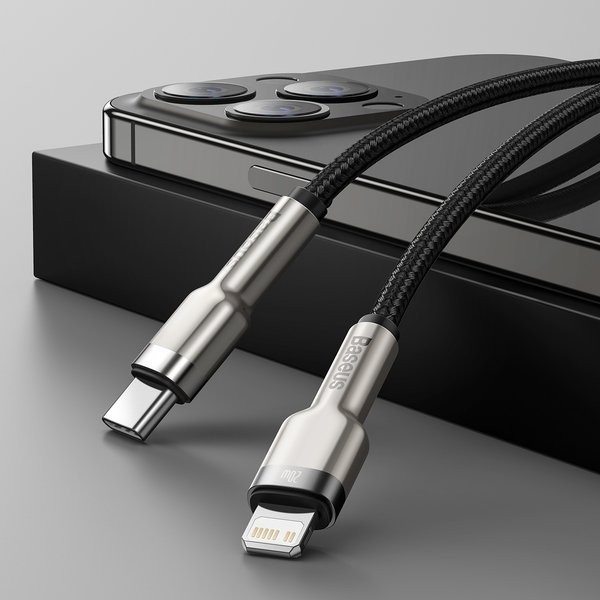Baseus Cafule Metal | Kabel USB-C Lightning PD 20W do iPhone iPad 