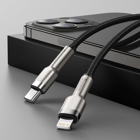 Baseus Cafule Metal | Kabel USB-C Lightning PD 20W do iPhone iPad 