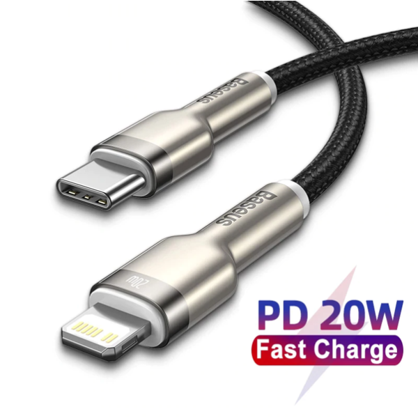 Baseus Cafule Metal | Kabel USB-C Lightning PD 20W do iPhone iPad 