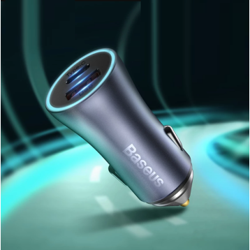 Baseus Golden Pro | Ładowarka samochodowa USB USB-C Power Delivery QC 4.0 40W