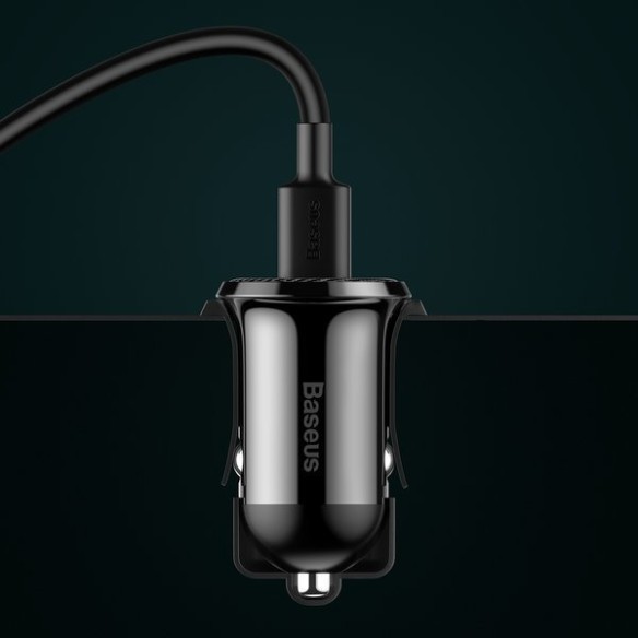 Baseus Grain Pro | Ładowarka samochodowa 2x USB 4.8A 24W