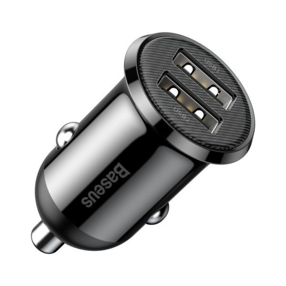 Baseus Grain Pro | Ładowarka samochodowa 2x USB 4.8A 24W