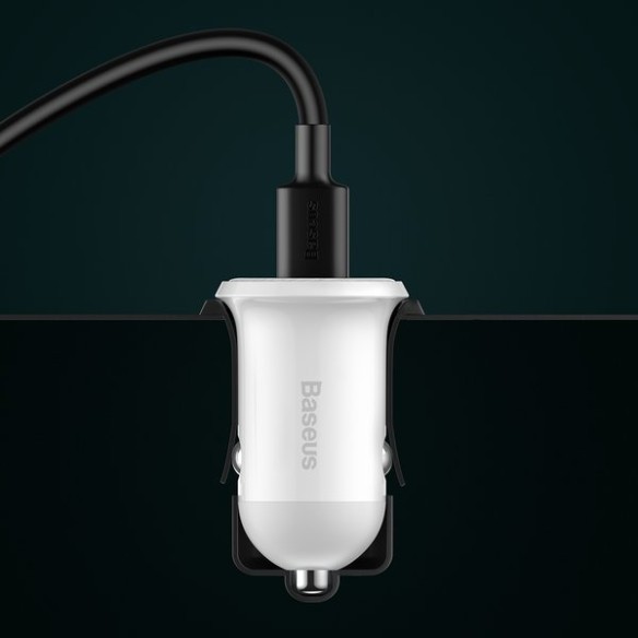 Baseus Grain Pro | Ładowarka samochodowa 2x USB 4.8A 24W