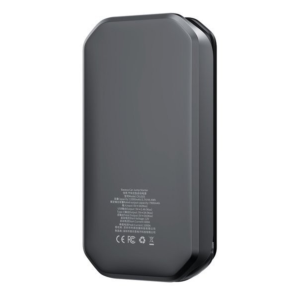 Baseus Super Energy Pro | Power Bank rozrusznik Jump Starter 12V 6.0L 3.5L 12000mAh, 1000A