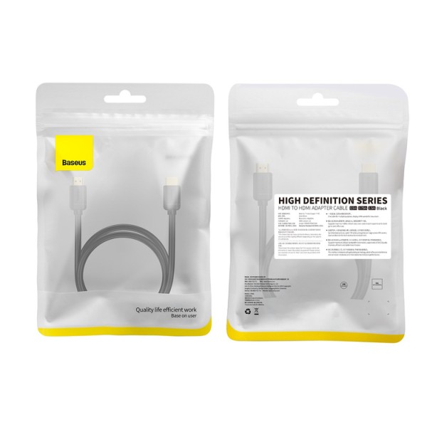 Baseus high definition | Kabel HDMI 2.0 - HDMI 2.0 4K60Hz 0.75m