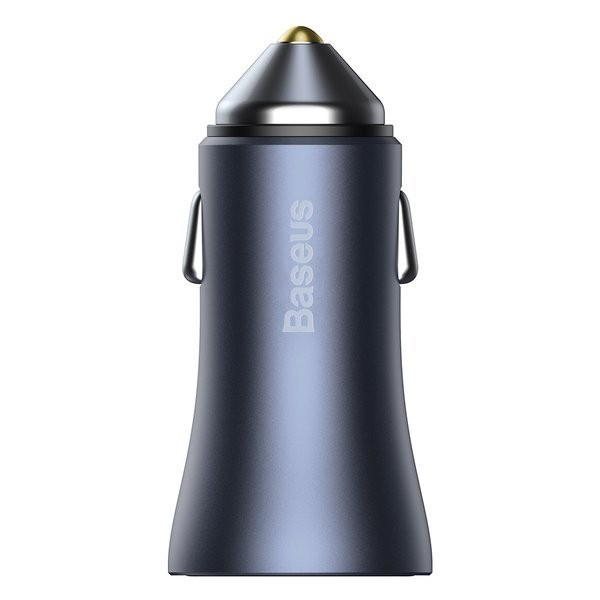 Baseus Golden Pro | Zestaw szybka ładowarka samochodowa 2xUSB 40W + kabel USB - Type-C 1m