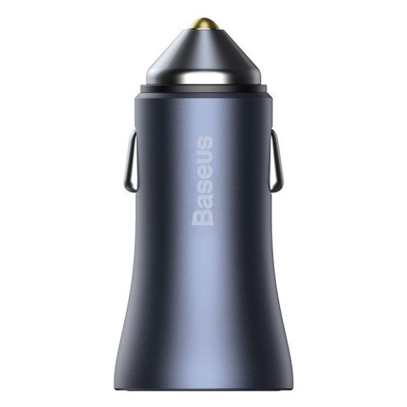 Baseus Golden Pro | Zestaw szybka ładowarka samochodowa 2xUSB 40W + kabel USB - Type-C 1m