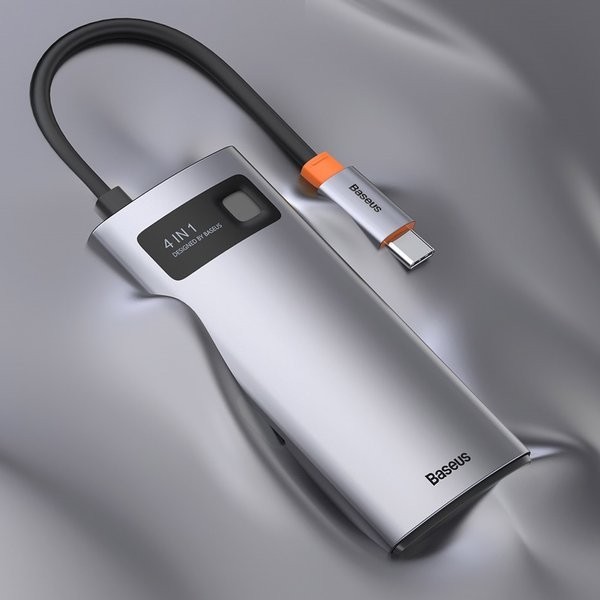 Baseus Metal Gleam Series | Adapter HUB USB-C - HDMI 4K USB2.0 USB3.0 USB-C PD 100W