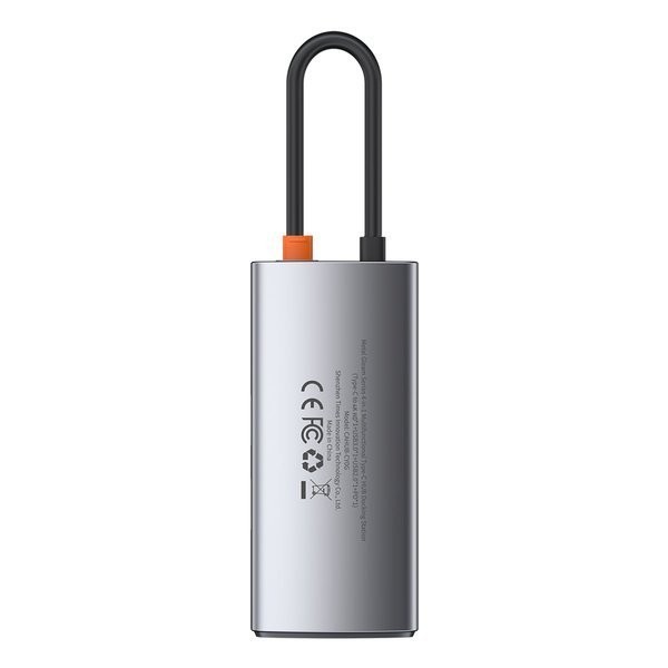 Baseus Metal Gleam Series | Adapter HUB USB-C - HDMI 4K USB2.0 USB3.0 USB-C PD 100W