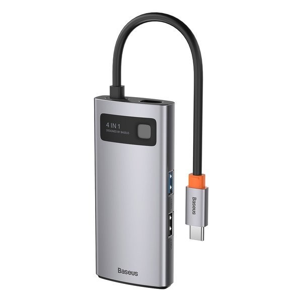Baseus Metal Gleam Series | Adapter HUB USB-C - HDMI 4K USB2.0 USB3.0 USB-C PD 100W