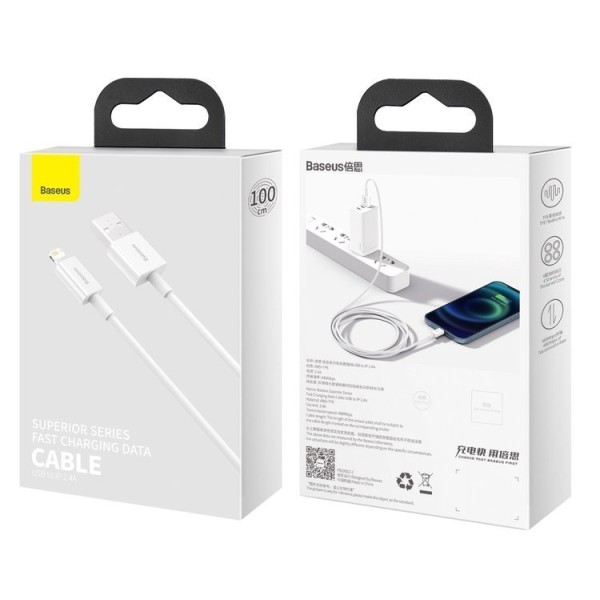 Baseus Superior Series | Kabel USB - Lightning do iPhone 6 7 8 X 11 12 2.4A