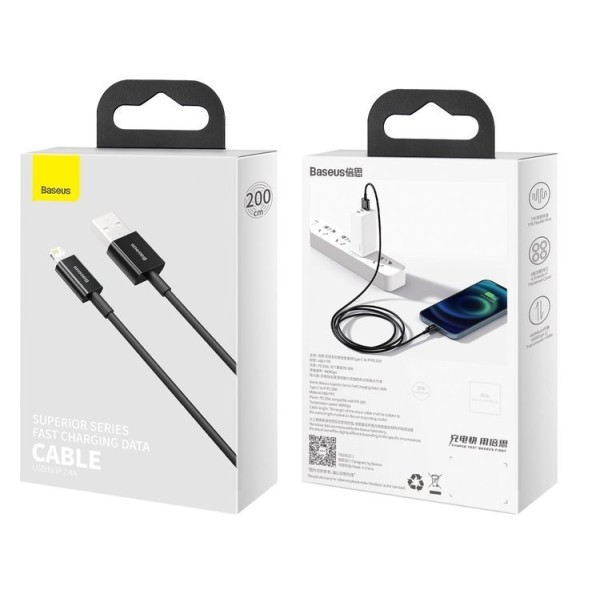 Baseus Superior Series | Kabel USB - Lightning do iPhone iPad 2m 2.4A