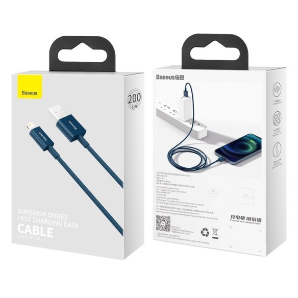 Baseus Superior Series | Kabel USB - Lightning do iPhone iPad 2m 2.4A