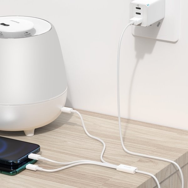 Baseus Superior | Kabel 3w1 USB - USB-C Micro Lightning 3,5A 