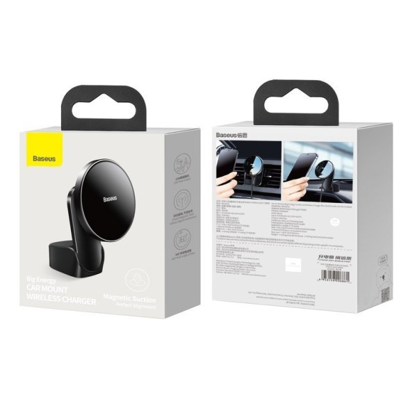 Baseus Big Energy | Uchwyt samochodowy z ładowaniem indukcyjnym MagSafe do iPhone