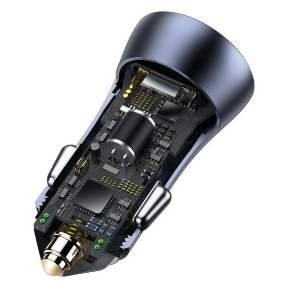 Baseus Golden Contactor Pro | Ładowarka samochodowa 40W USB USB-C + kabel Lightning do iPhone PD20W QC3.0 PD 