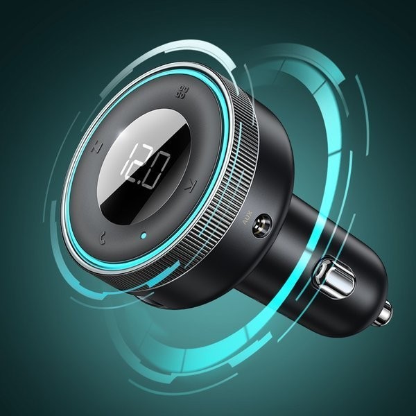 Baseus Enjoy Car | Transmiter FM AUX Bluetooth 5.0 Ładowarka samochodowa 2x USB 