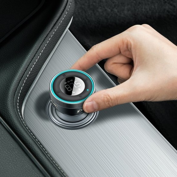 Baseus Enjoy Car | Transmiter FM AUX Bluetooth 5.0 Ładowarka samochodowa 2x USB 