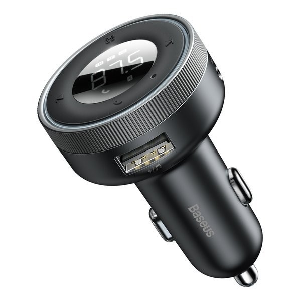 Baseus Enjoy Car | Transmiter FM AUX Bluetooth 5.0 Ładowarka samochodowa 2x USB 
