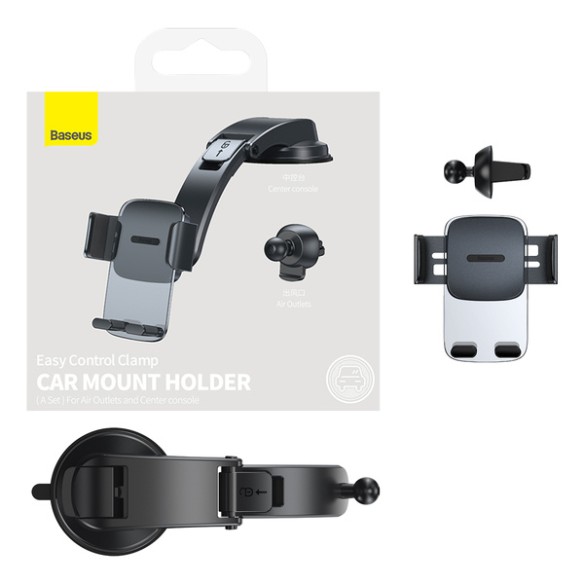 Baseus Easy Control Set | Uchwyt samochodowy do telefonu na kokpit kratkę
