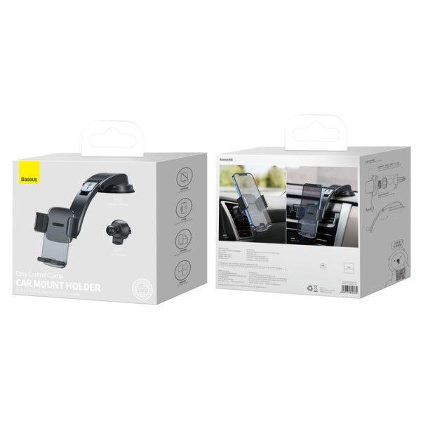 Baseus Easy Control Set | Uchwyt samochodowy do telefonu na kokpit kratkę