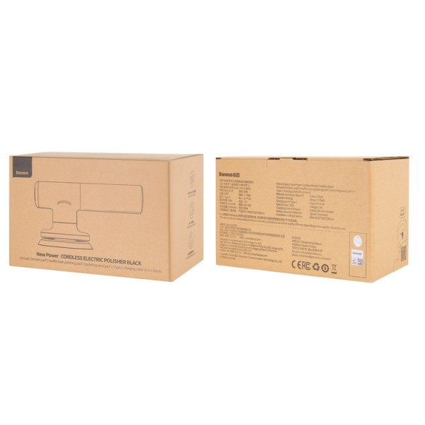 Baseus New Power | Polerka samochodowa bezprzewodowa 30W + pady