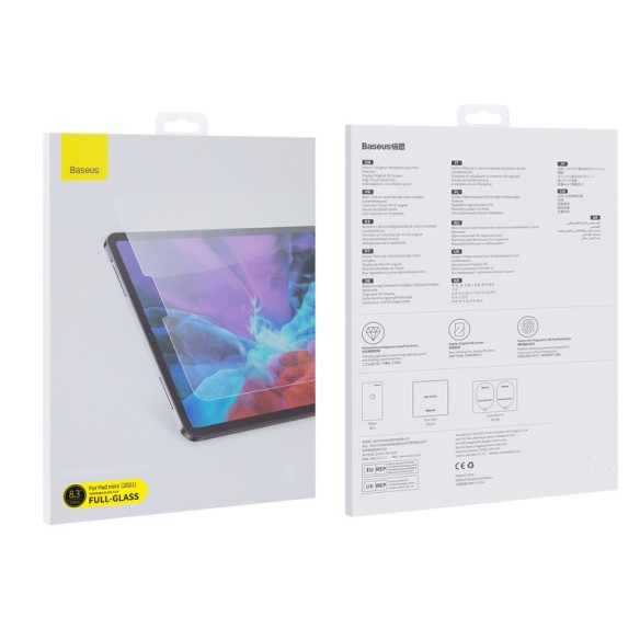 Baseus SGBL021302 | Szkło hartowane 3D do Apple iPad Mini 2021 8.3''