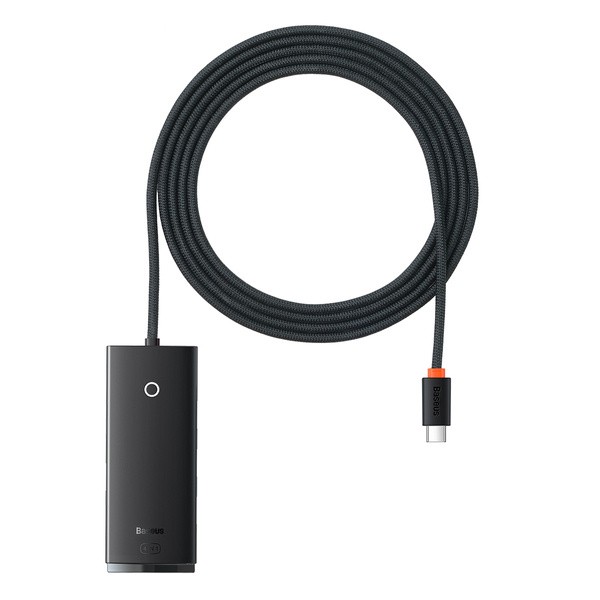Baseus Lite Series 4-Port | HUB adapter OTG rozdzielacz USB-C do 4x USB-A 3.0, Z kablem 200cm