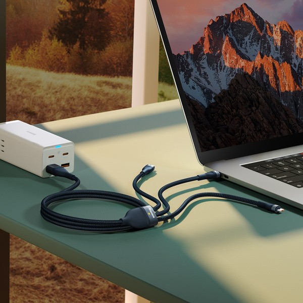 Baseus Flash Series 2 | Kabel USB-C / USB-A - USB-C, Lightning, Micro USB 1.2m 100W	
