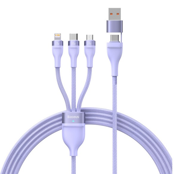 Baseus Flash Series 2 | Kabel USB-C / USB-A - USB-C, Lightning, Micro USB 1.2m 100W	