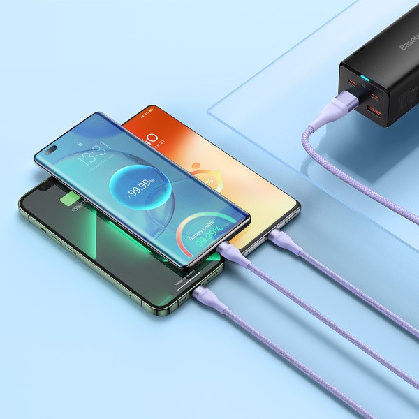 Baseus Flash Series 2 | Kabel USB-C / USB-A - USB-C, Lightning, Micro USB 1.2m 100W	