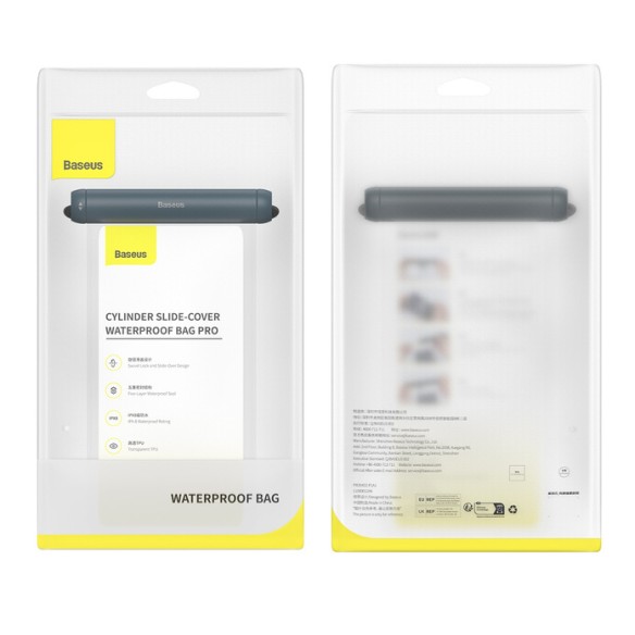 Baseus Cylinder Pro | Etui wodoodporne uniwersalne case obudowa do wody 30m IPX8