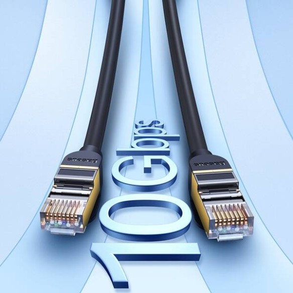 Baseus high Speed Seven | Kabel przewód sieciowy Ethernet LAN Cat7 10GB 600Mhz 50cm