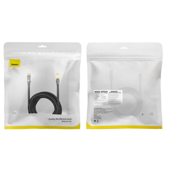 Baseus high Speed Seven | Kabel przewód sieciowy Ethernet LAN Cat7 10GB 600Mhz 15m