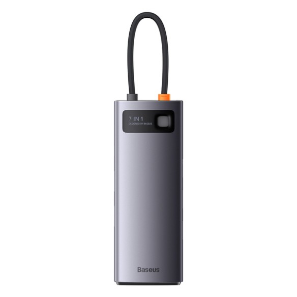 Baseus Metal Gleam 7w1 | Adapter HUB USB-C - 2x HDMI, 3x USB3.0, RJ45 100W