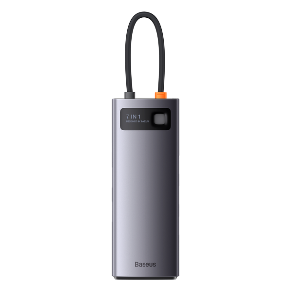 Baseus Metal Gleam 7w1 | Adapter HUB USB-C - 2x HDMI, 3x USB3.0, RJ45 100W