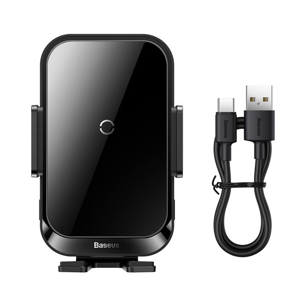 Baseus Halo Electric | Uchwyt z ładowaniem bezprzewodowym 15W na kratkę nawiewu